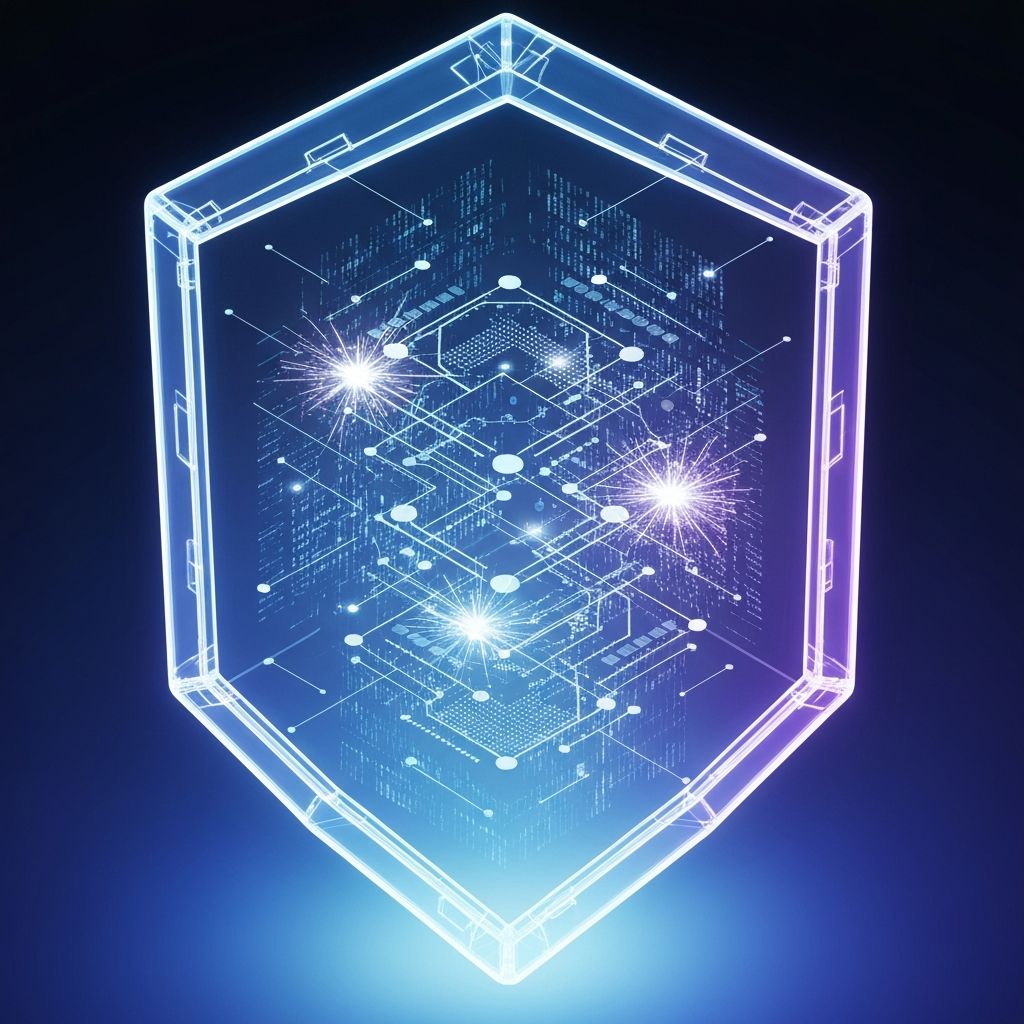 Cybersecurity Network Protection Illustration